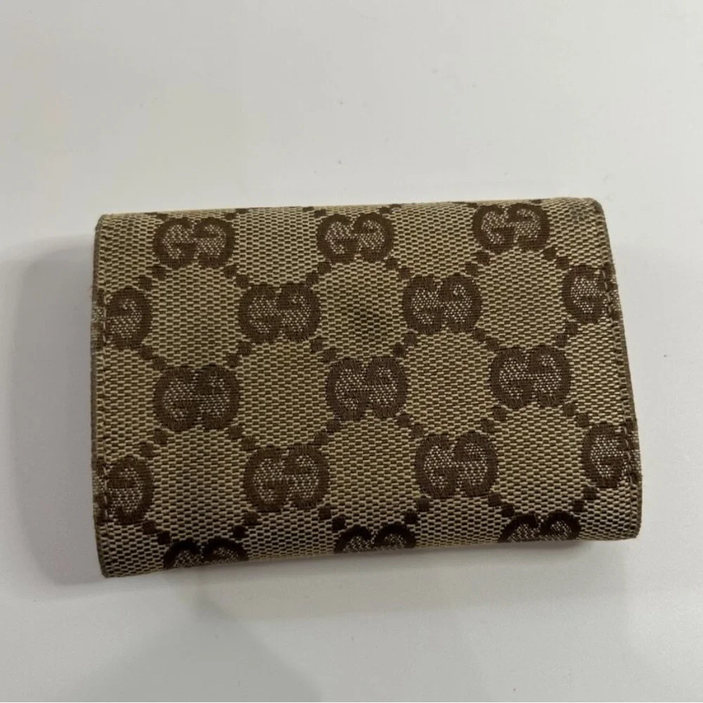 Gucci Brown GG Canvas Coin Case - Picture 2 of 13